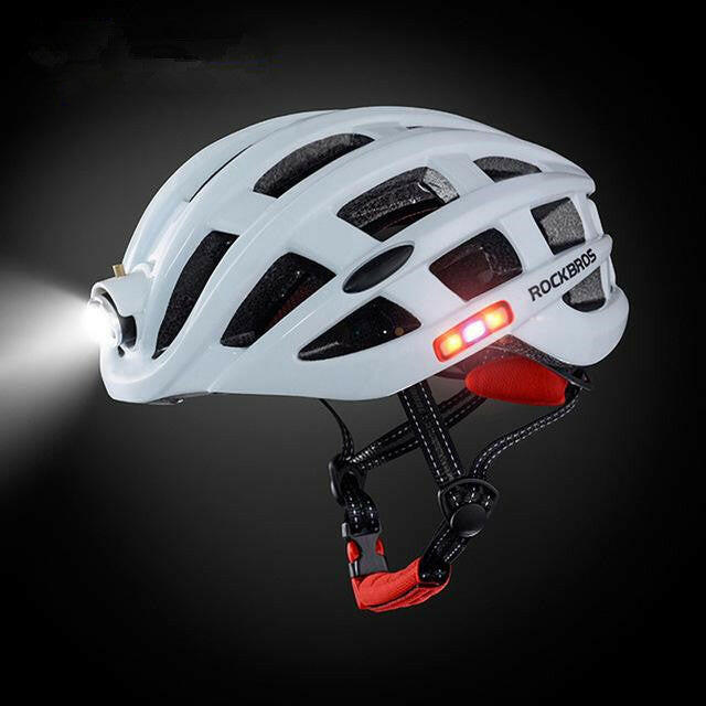 Light Cycling Helmet USB Rechargeable Bike Ultralight Helmet Intergrally-Molded Mountain Road Bicycle Mtb Helmet-WAYBIKER