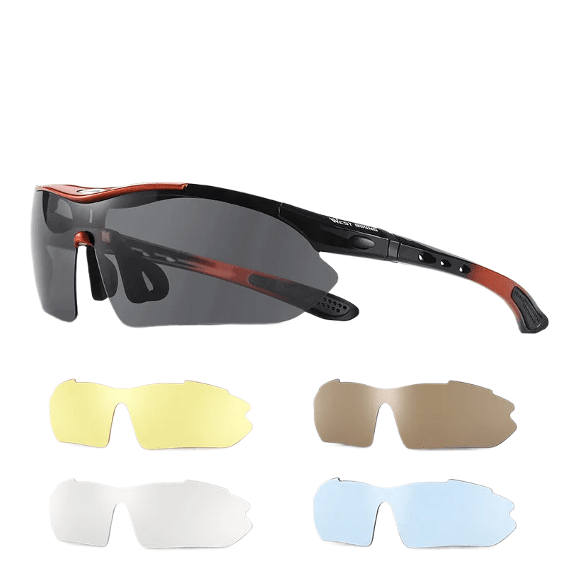 WEST BIKING 5 Lens Polarized Cycling Glasses Men Women Sports Sunglasses Road MTB Mountain Bike Bicycle Riding Goggles Eyewear