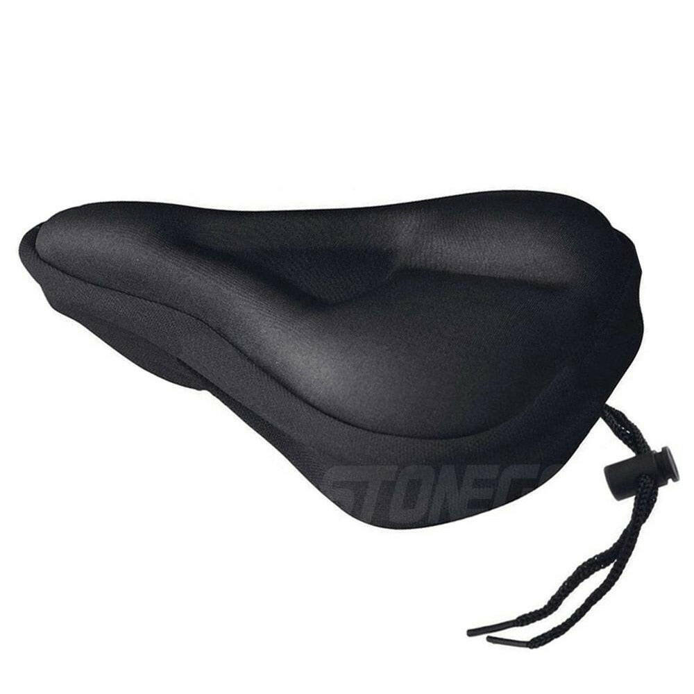 Bike Seat Cover Padded Wide Gel Soft Pad Exercise Bike Seat Cushion Wide Foam Bicycle Seat Cushion-WAYBIKER