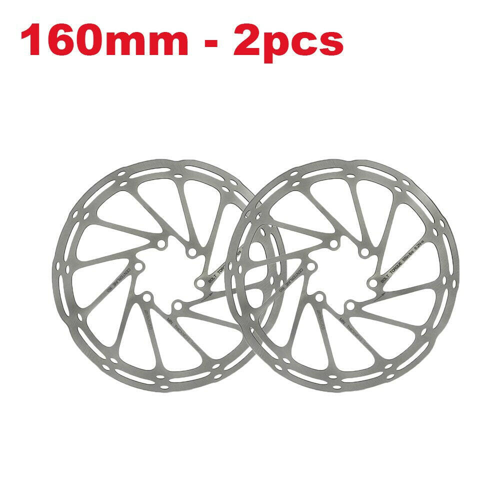 2-PCS Bike Rotor Mountain Bike Disc Brake Rotor 160mm 180mm 203mm Hydraulic Disc Brakes 6-bolt MTB Bicycle Rotor 160 180 203-WAYBIKER