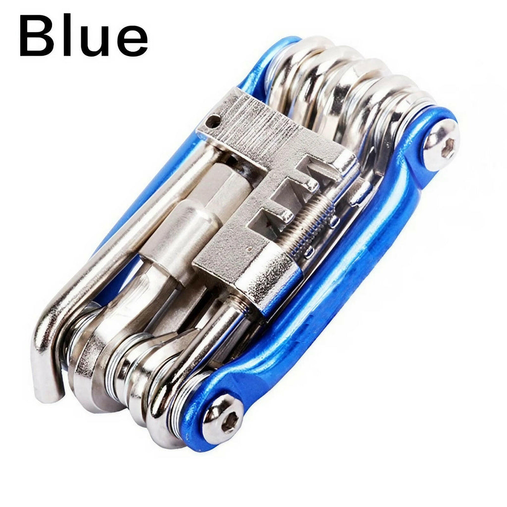 Multifunction 11 In1 Bicycle Repairing Set Bike Bike Repair Tool Kit Wrench Screwdriver Chain Hex Spoke Mountain Cycling Tools-WAYBIKER