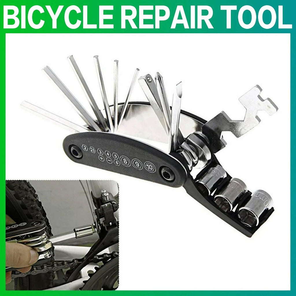 16 in 1 Multifunction Bicycle Repair Tools Kit Hex Spoke Cycling Screwdriver Tool MTB Mountain Cycling Bike Repair Tool-WAYBIKER