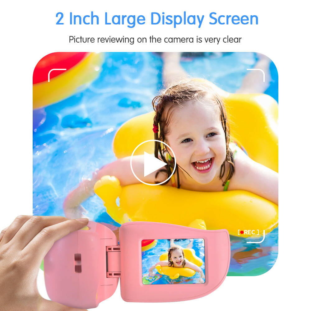 720P 20 Mega Pixel Kids Video Camcorder Portable Mini High Resolution Digital Camera with Handle Hanging Rope Birthday Gifts for Boys Girls