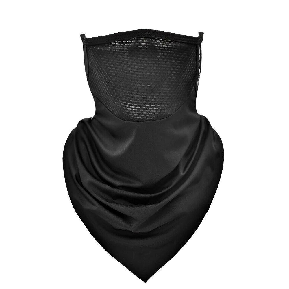 WOSAWE Cycling Bandana Triangle Half Face Scarves Hanging Ear Ice Silk Neck Gaiter Cover Tube Mask Sport Hiking Huting Men Women-WAYBIKER