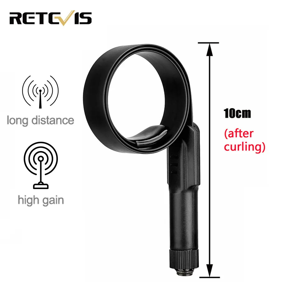 Retevis HA05 SMA-F Tactical Antenna High Gain 2.15/3.2 dBi UHF VHF Dual Band for Kenwood Baofeng UV5R UV82 888S Retevis for TYT-WAYBIKER