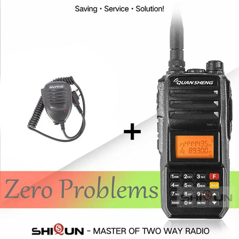 Walkie-Talkie 10KM QuanSheng TG-UV2 Plus 10W Long Range Talkie Walkie 10KM 4000mah Radio 10 KM Vhf Uhf Dual Band Analog UV2 Plus-WAYBIKER