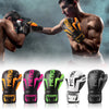 1 Pair Boxing Gloves with Wrist Support Straps Muay Thai MMA Punching Training Bag Gloves Handwraps Kick Boxing Sports Mittens