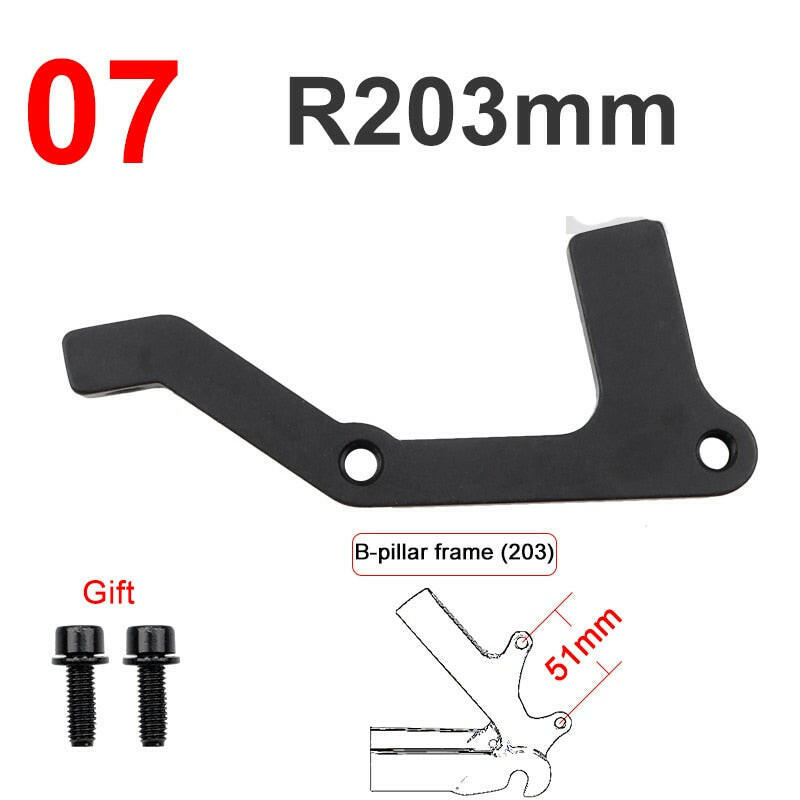 MEROCA MTB disc brake disc PM/IS adapter 160/180/203mm IS/PM aluminum alloy caliper adapter bicycle accessory-WAYBIKER