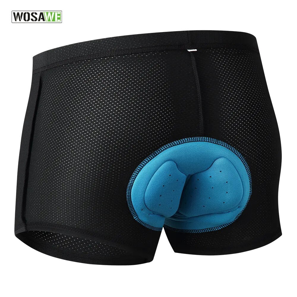 Breathable Cycling Shorts Cycling Underwear Sponge Gel Pad Shockproof Bicycle Underpant MTB Road Bike Underwear Man Shorts-WAYBIKER