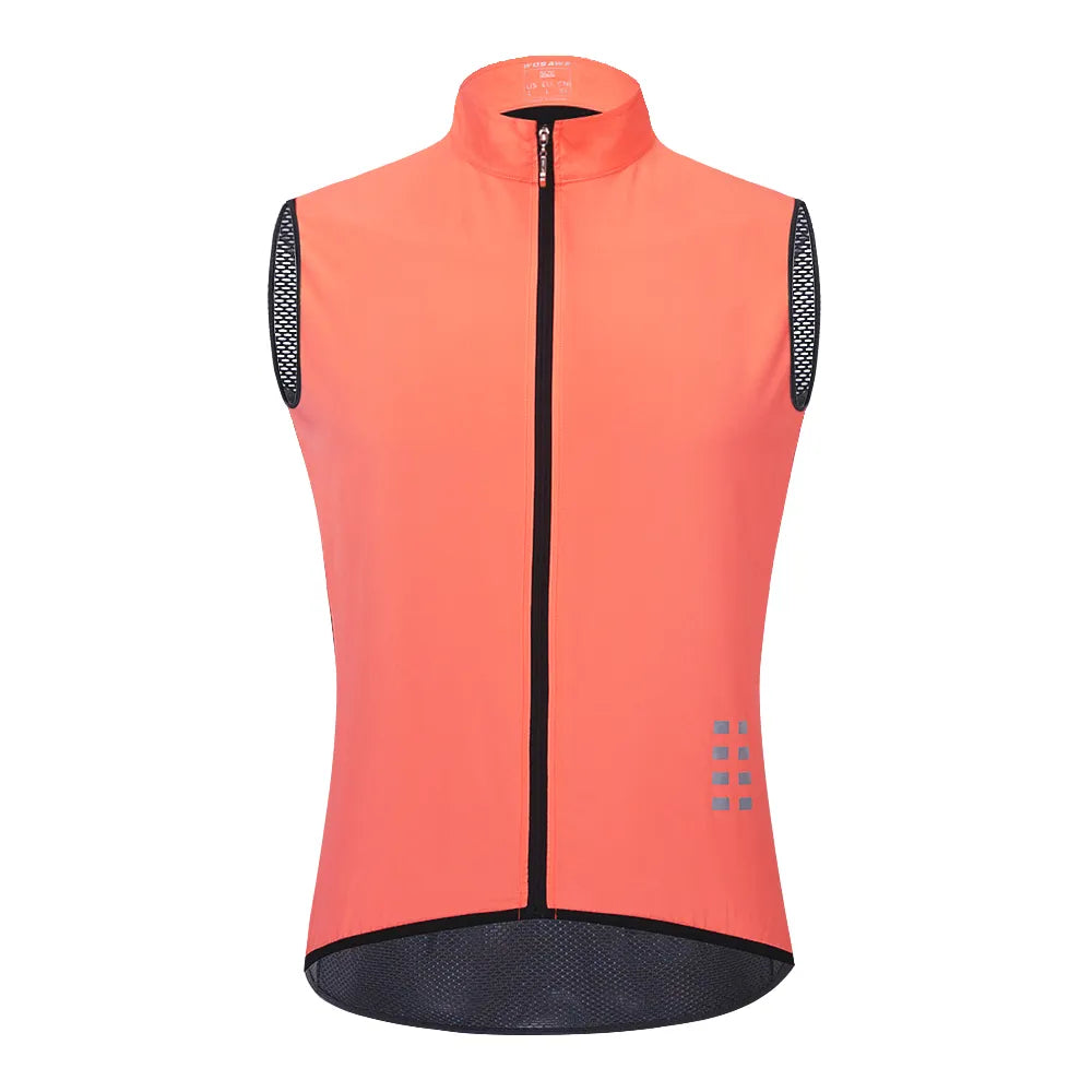 WOSAWE Reflective Cycling Vest Windproof MTB Road Bike Bicycle Sleeveless Jacket Top Cycle Gilet Ciclismo