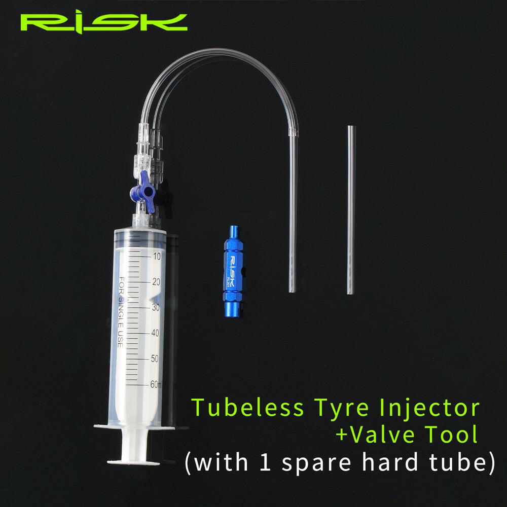 RISK Tubeless Tyre Injector Bicycle Sealant Injection Tool for Mtb Road Bike Accessories Valve Tool RL225-WAYBIKER