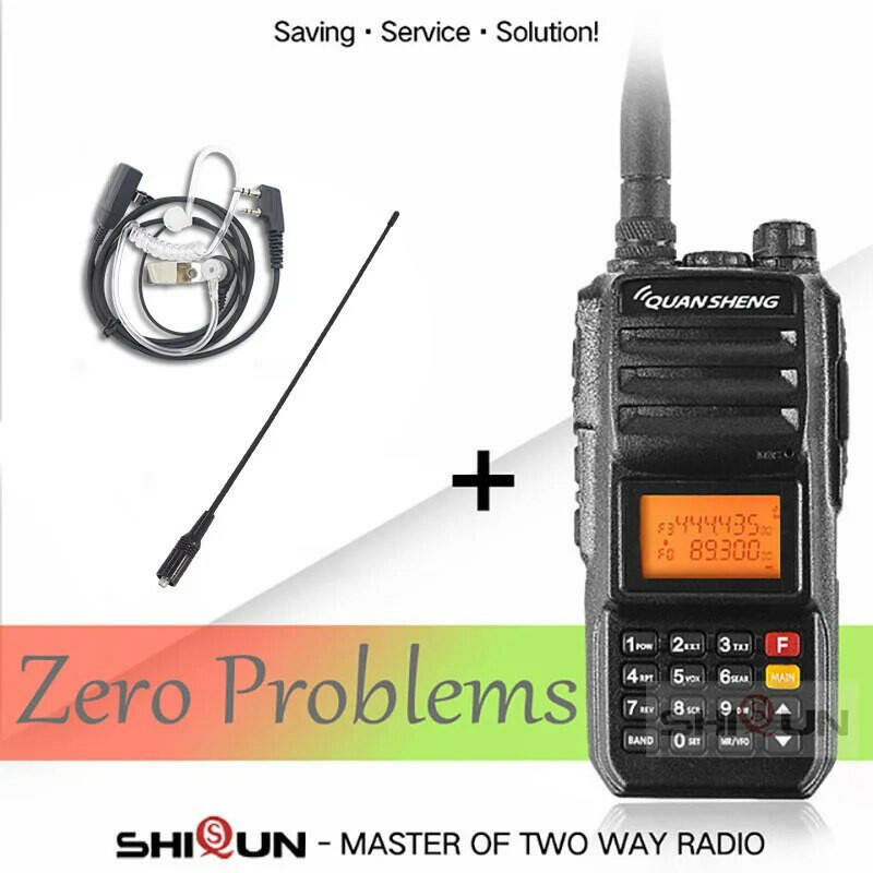 Walkie-Talkie 10KM QuanSheng TG-UV2 Plus 10W Long Range Talkie Walkie 10KM 4000mah Radio 10 KM Vhf Uhf Dual Band Analog UV2 Plus-WAYBIKER