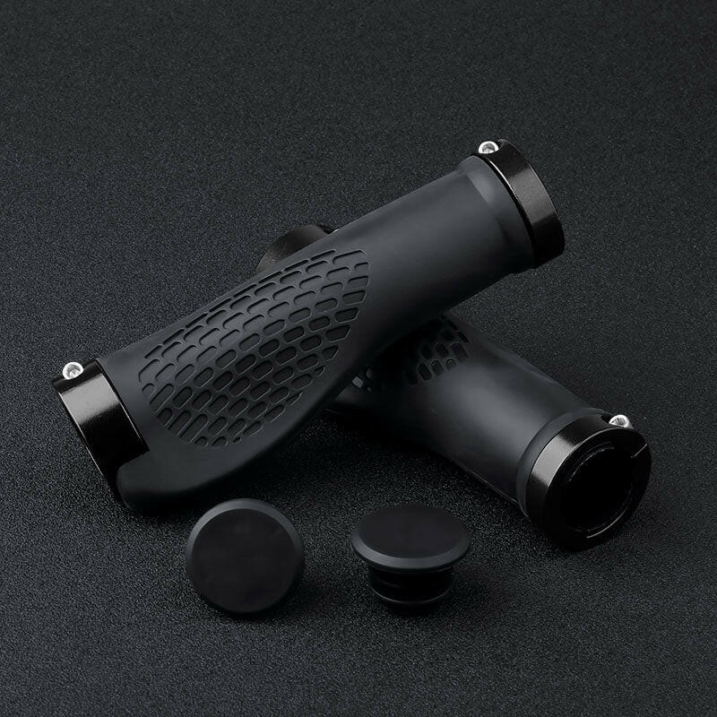 X-TIGER Bicycle Grip Handlebar End Cap Aluminium Alloy Lock Mountain Handle Bar Grips Anti-Skid Rubber Bicycle Skid-Proof Grips