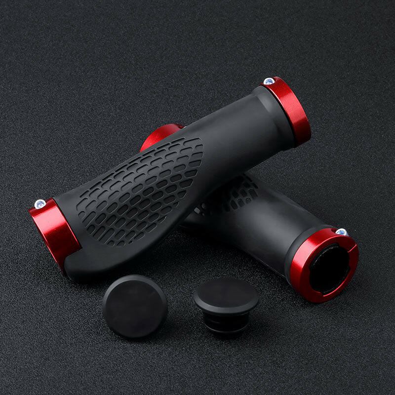 X-TIGER Bicycle Grip Handlebar End Cap Aluminium Alloy Lock Mountain Handle Bar Grips Anti-Skid Rubber Bicycle Skid-Proof Grips