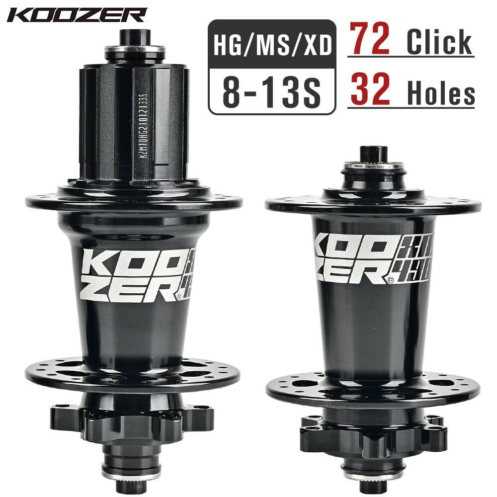 Bicycle Hub Koozer XM490 PRO Hub 4 Bearing MTB Mountain Bike Hub Front Rear 32 Hole Disc Brake HG 8 9 10 11 12 13Speed SX NX 12V-WAYBIKER