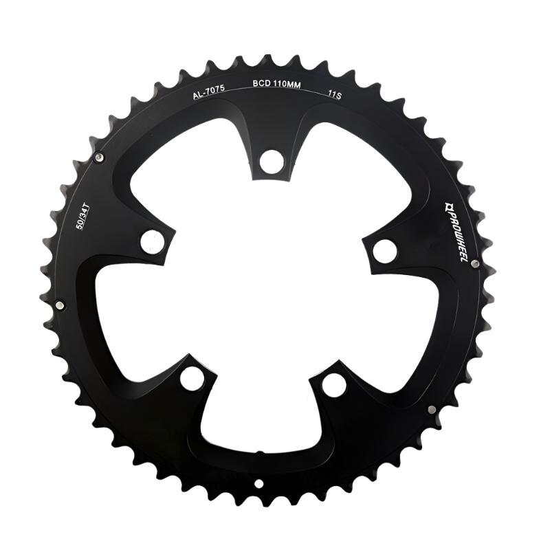 PROWHEEL Road Bicycle Sprockets 110BCD 130BCD Crankset Chainwheel 34/39/50/53T Chainring 9/10/11 Speed Bike Tooth plate Parts-WAYBIKER