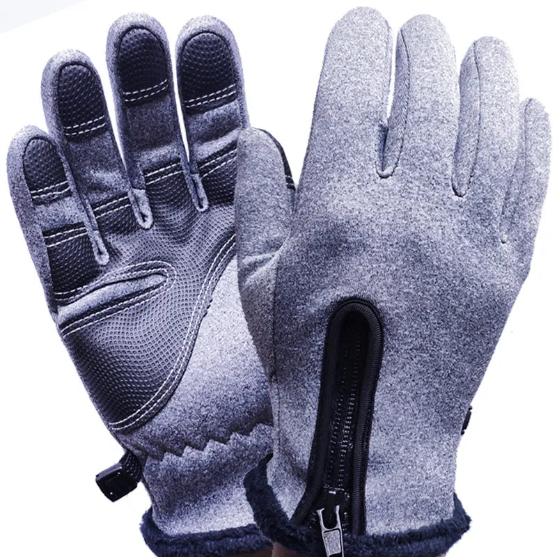 Windproof Motorcycle Cycling Gloves Touch Screen Riding Bike Bicycle Gloves Thermal Warm Motorcycle Winter Autumn Bike Gloves-WAYBIKER