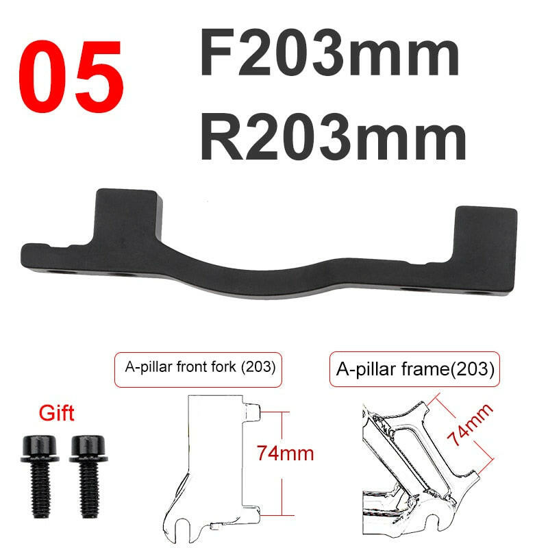 MEROCA MTB disc brake disc PM/IS adapter 160/180/203mm IS/PM aluminum alloy caliper adapter bicycle accessory-WAYBIKER