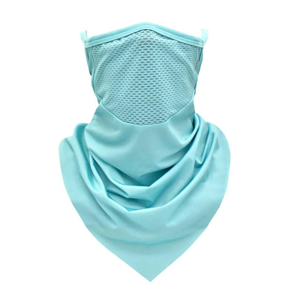 WOSAWE Cycling Bandana Triangle Half Face Scarves Hanging Ear Ice Silk Neck Gaiter Cover Tube Mask Sport Hiking Huting Men Women-WAYBIKER