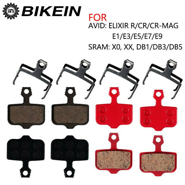 4 Pairs Resin/ceramic/Full metal Bike Disc Brake Pads For Avid Elixir R/CR/CR-MAG/E1/3/5/7/9 SRAM X0 XX DB1/3/5 MTB Brake Pads-WAYBIKER