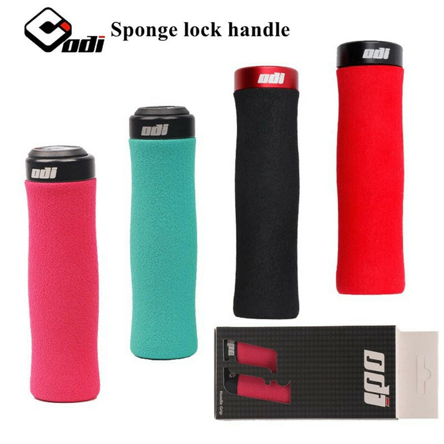 ODI MTB Bicycle Handlebar Grips Mountain Bike Sponge Grip Cycling Handle Bar Cover Lockable Anti-skip Bicycle Accessories 2.2cm