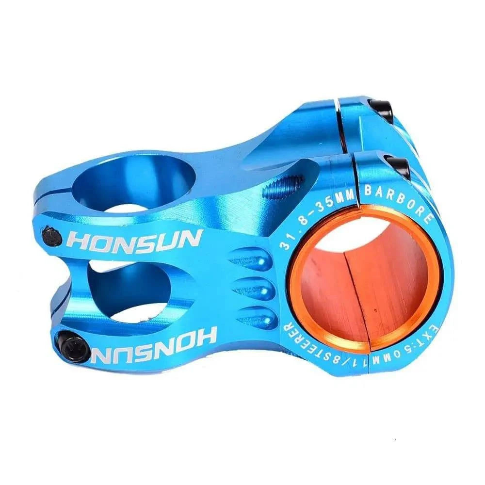 HONSUN bicycle stem 31.8mm 35mm MTB mountain bike handlebar stem 28.6mm ahead short 50mm 0 degree 158g Al-alloy hollow CNC AM/XC-WAYBIKER