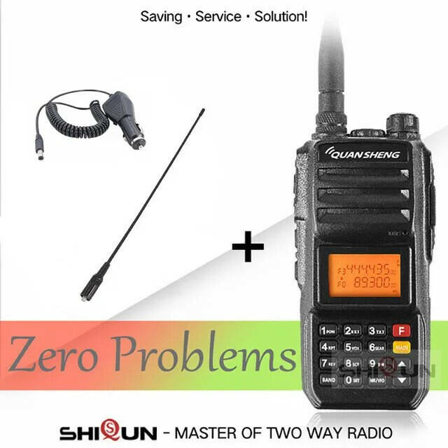 Walkie-Talkie 10KM QuanSheng TG-UV2 Plus 10W Long Range Talkie Walkie 10KM 4000mah Radio 10 KM Vhf Uhf Dual Band Analog UV2 Plus-WAYBIKER