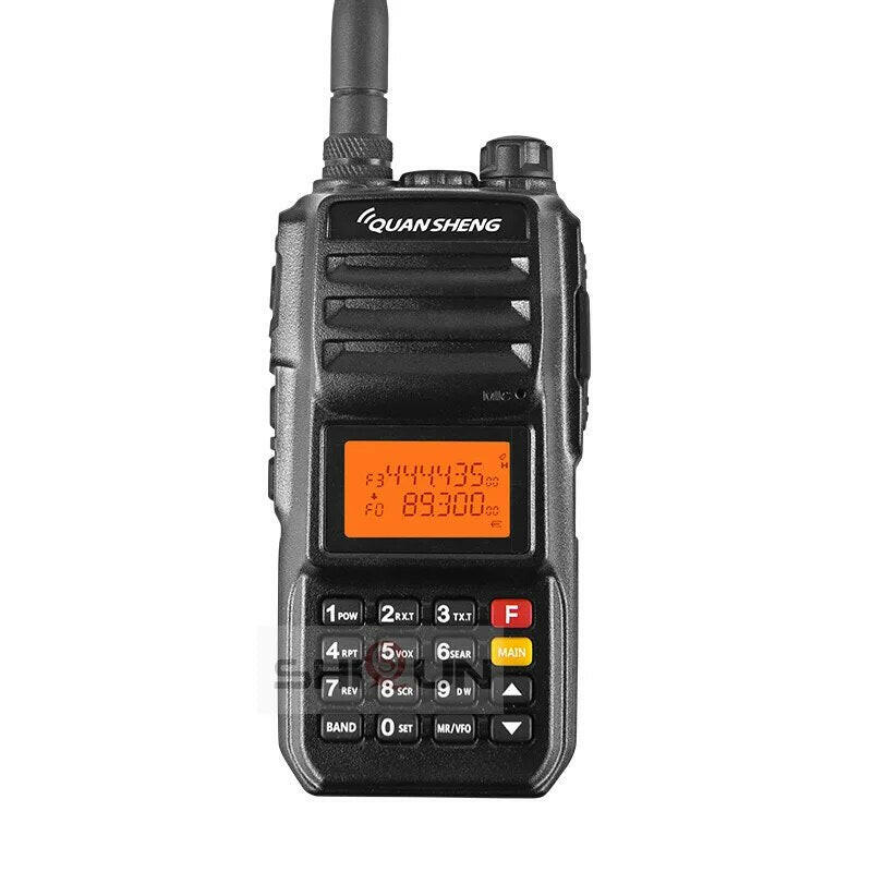 Walkie-Talkie 10KM QuanSheng TG-UV2 Plus 10W Long Range Talkie Walkie 10KM 4000mah Radio 10 KM Vhf Uhf Dual Band Analog UV2 Plus-WAYBIKER