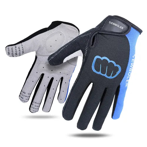 NEWBOLER Cycling Gloves Men Sports Full Finger Anti Slip Gel Pad Motorcycle MTB Road Bike Bicycle Winter Gloves Long Finger-WAYBIKER