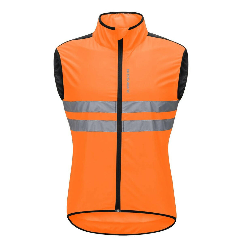 WOSAWE Reflective Cycling Vest Windproof MTB Road Bike Bicycle Sleeveless Jacket Top Cycle Gilet Ciclismo-WAYBIKER