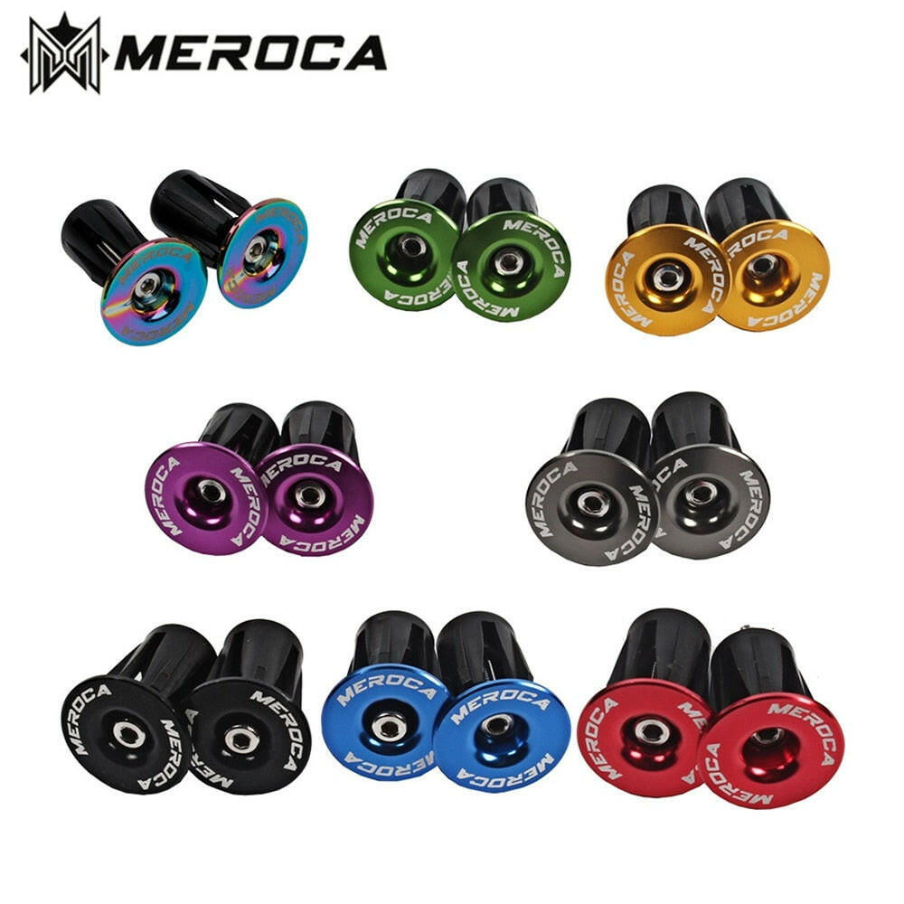 MEROCA Mountain Bike Aluminum Alloy Inflated Lock To Connector Road Bicycle Handlebar End Cap-WAYBIKER