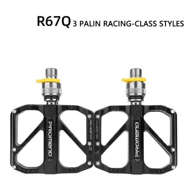 Promend Bike Flat pedals MTB Road Bicycle 3 bearing peilin Pedals quick disassembly Anti-slip Ultralight Pedals Bike Accessories-WAYBIKER