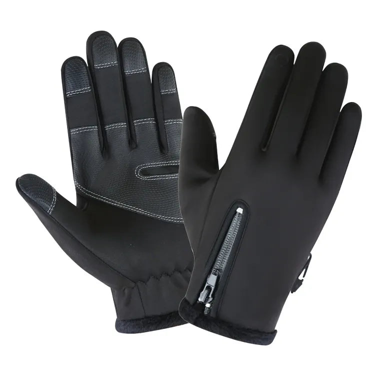 Windproof Motorcycle Cycling Gloves Touch Screen Riding Bike Bicycle Gloves Thermal Warm Motorcycle Winter Autumn Bike Gloves-WAYBIKER