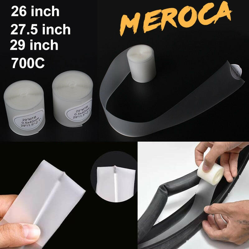 MEROCA Bicycle Inner Tube Stab Protection 26 27.5 Inch 29 700c Bike Inner Tube Protector Mtb Road Bike Stab-Resistant Tire Pad-WAYBIKER