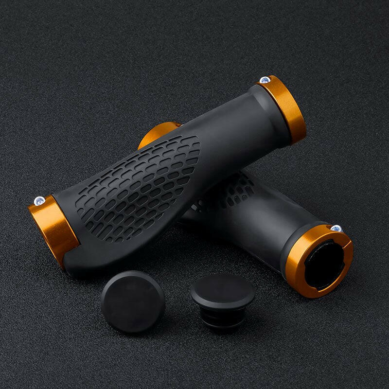 X-TIGER Bicycle Grip Handlebar End Cap Aluminium Alloy Lock Mountain Handle Bar Grips Anti-Skid Rubber Bicycle Skid-Proof Grips