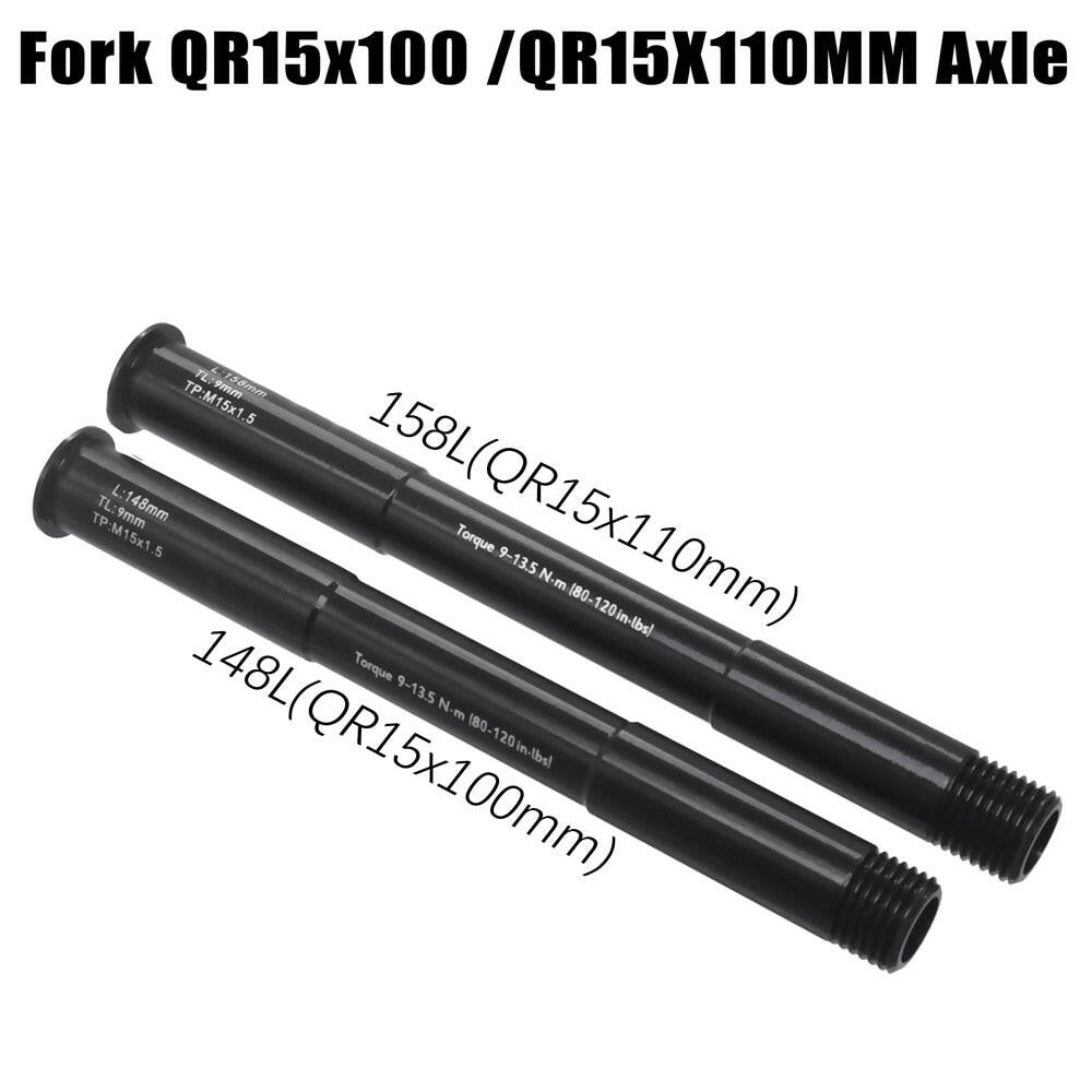 MTB fork QR15x100 QR15X110MM Thru Axle Lever Accessories for ROCKSHOX 38g, 15x100 QR15 15*100-WAYBIKER