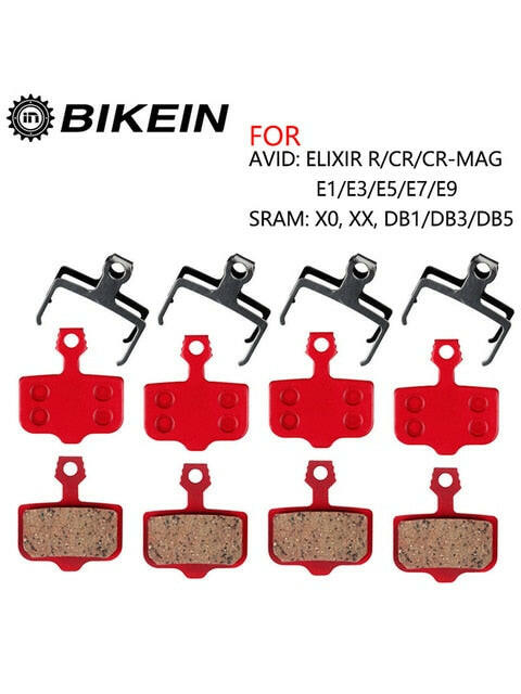 4 Pairs Resin/ceramic/Full metal Bike Disc Brake Pads For Avid Elixir R/CR/CR-MAG/E1/3/5/7/9 SRAM X0 XX DB1/3/5 MTB Brake Pads-WAYBIKER