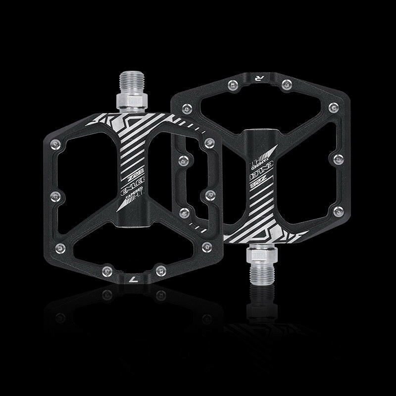 ENLEE MTB Bicycle Pedal Aluminum Alloy Wide Flat XC DH Bicycle Pedal Ultra Light Bicycle Pedal BMX Parts-WAYBIKER