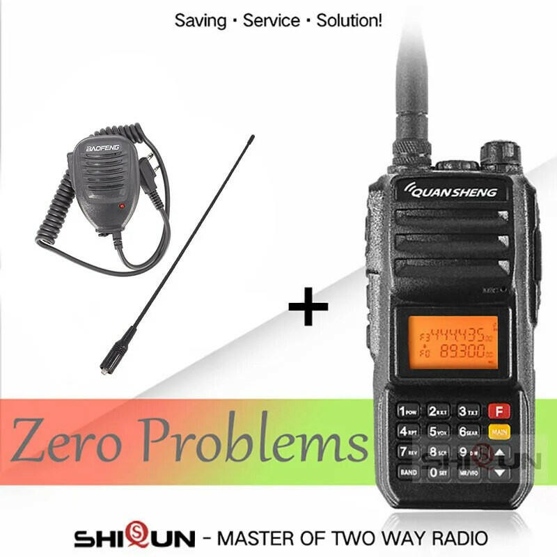 Walkie-Talkie 10KM QuanSheng TG-UV2 Plus 10W Long Range Talkie Walkie 10KM 4000mah Radio 10 KM Vhf Uhf Dual Band Analog UV2 Plus-WAYBIKER