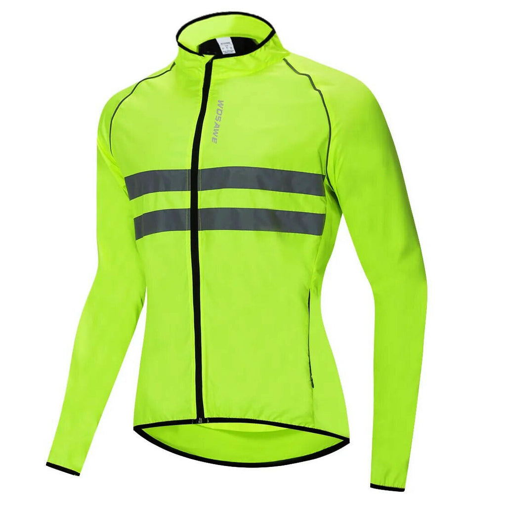 WOSAWE Men's Cycling Jacket Hooded Reflective Vest Wind Coat Windproof MTB Bike Windbreaker Riding Bicycle  Cycle Clothing-WAYBIKER