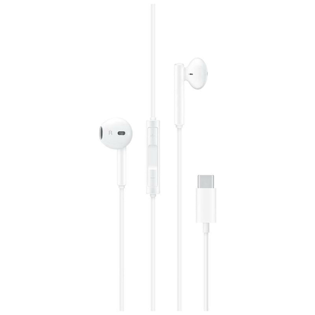 HUAWEI CM33 Classic Earphones (USB-C Edition) Half In-ear Corded Headset Handsfree Hi-Res High-Resolution Audio Immersive Wired Headphone with Mic-WAYBIKER