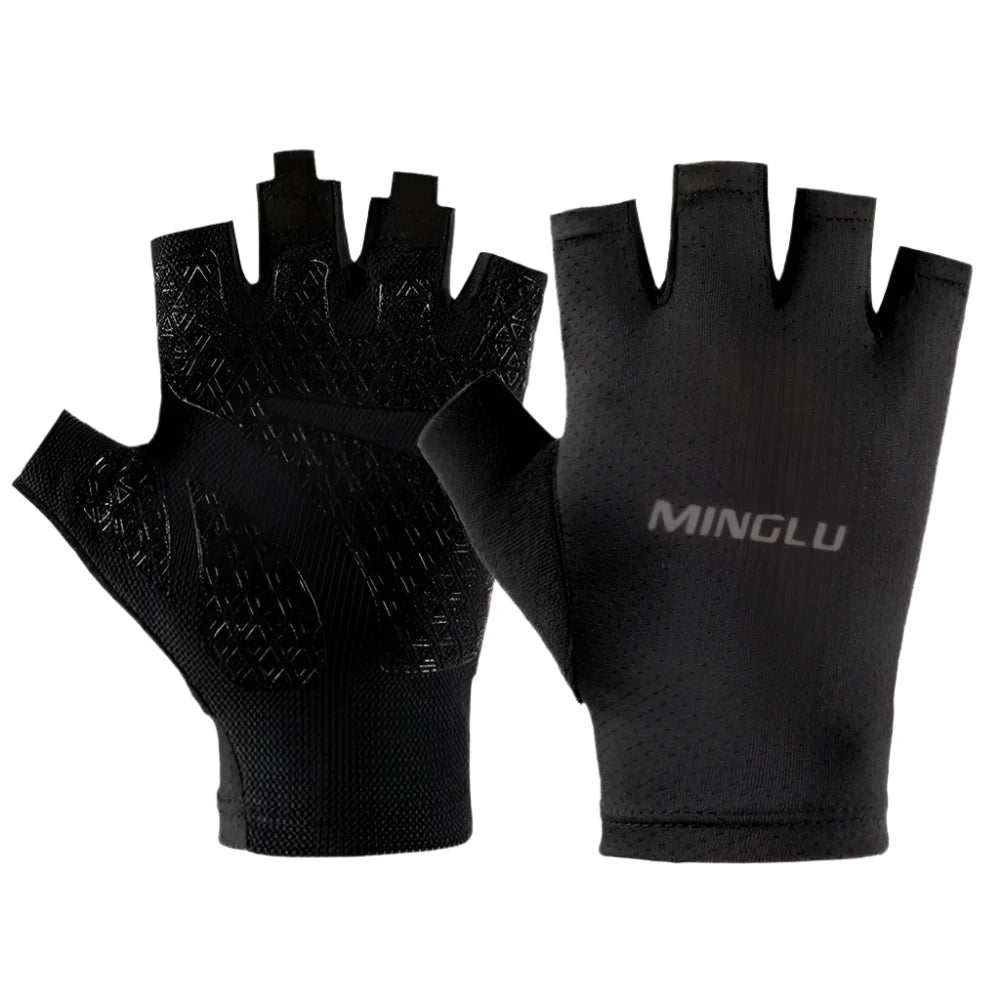 1Pair Cycling Gloves Road Bike Light Weight Padded Half Finger Gloves Biking Bicycle Breathable Anti-Slip Shock-Absorbing Gloves-WAYBIKER