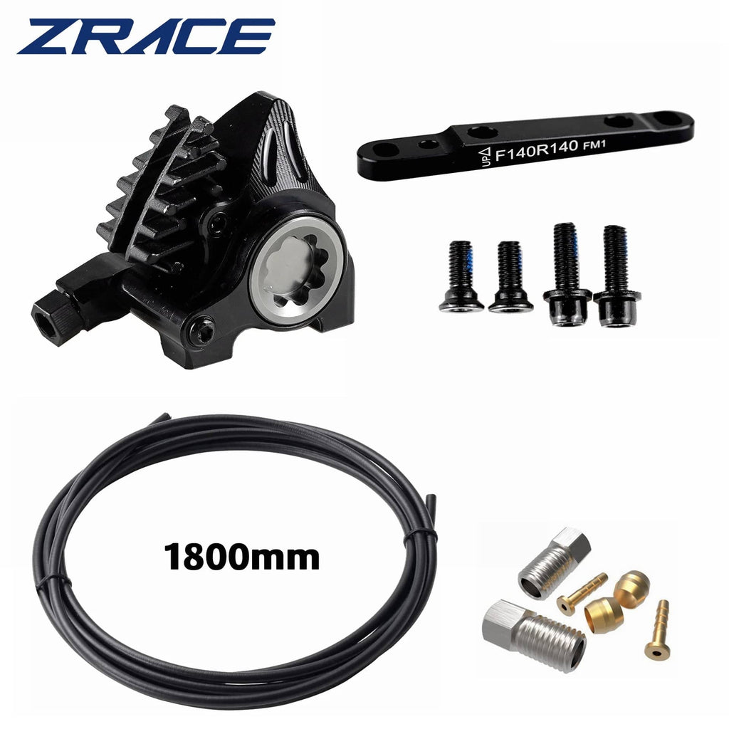 ZRACE XG Flat Mount Caliper, Road Hydraulic Brake, ICE-TECH Pads, BMX Raceing, Full CNC Lightweight