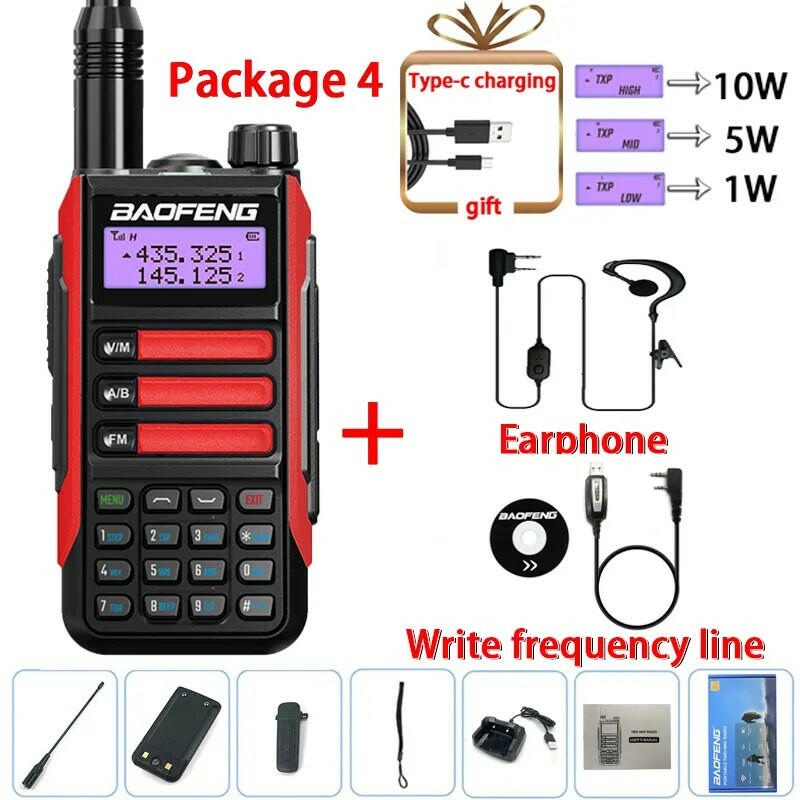 2023 Baofeng UV-16 PRO V2 Professional 10W Upgraded Of UV-5R UV-10R Walkie Talkie IP68 Waterproof Long Range Dual Band Ham Radio-WAYBIKER