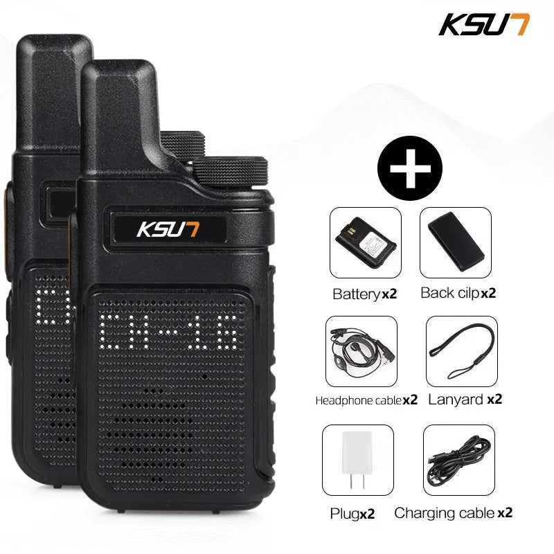 Walkie Talkie Portable Mini Communication Radio Profesional PMR 446  Talkie Walkies Two Way Radio Transceiver KSUN M6 Quality-WAYBIKER