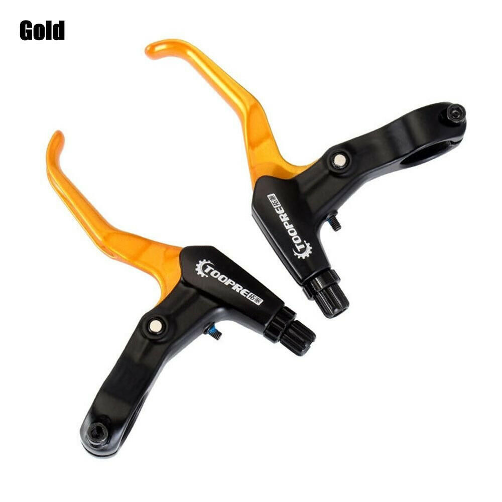 1 Pair High Quality Ultralight Aluminum Alloy Bicycle BMX Brake Handle MTB Mountain Bike Cycling Brake Levers V/Disc Brake Lever-WAYBIKER