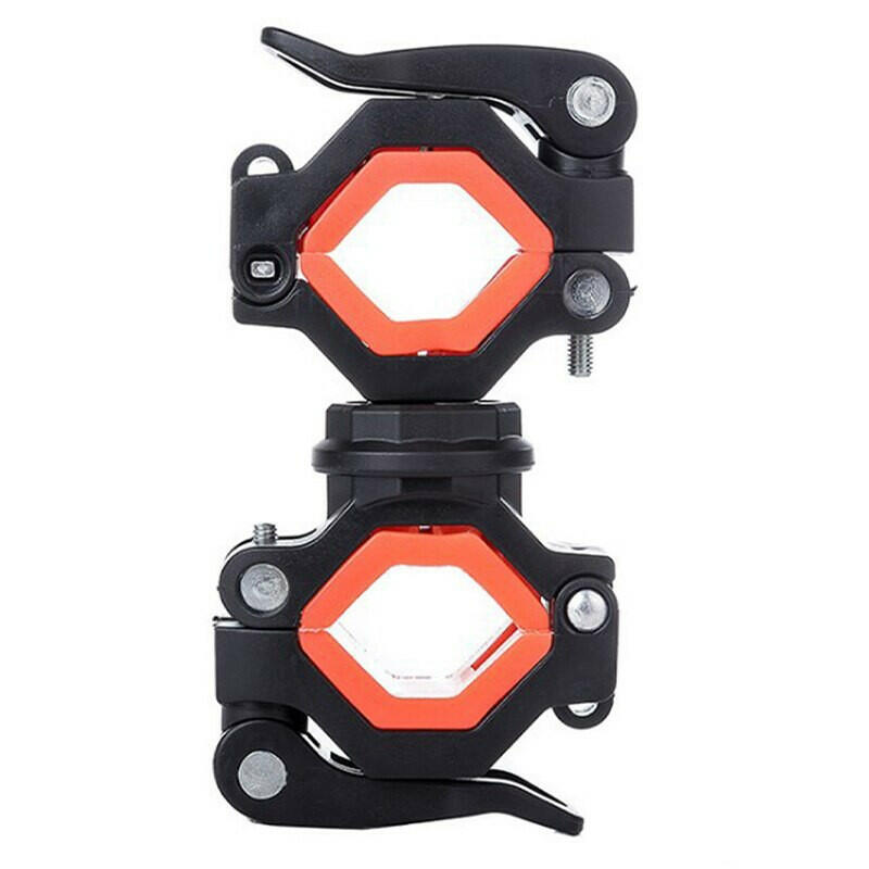 360°Rotation Cycling Clip Clamp Flashlight Mount Holder Universal Bicycle Bike LED Light Flashlight Torch Mount Holder-WAYBIKER