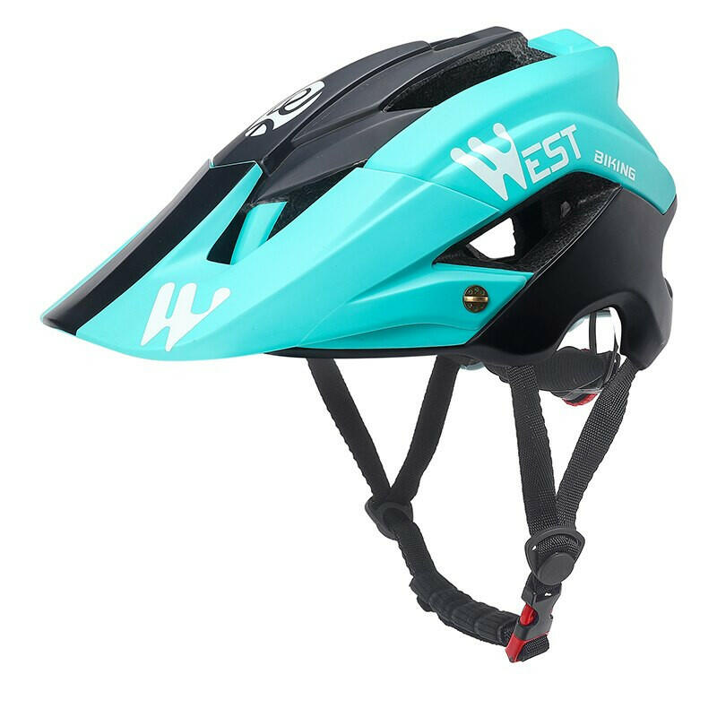 WEST BIKING Men Cycling Helmet With Sun Visor MTB Road Bike Trail XC Helmet Adjustable Ultralight Safety Sport Bicycle Helmet-WAYBIKER