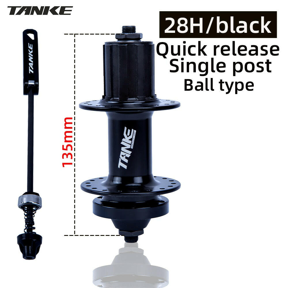 TANKE 32 Holes MTB Bike Hub 5 Colors Steel Beads Ball Quick Release 135mm Disc Brake Bicycle Hub Cube For HG 8 9 10 11 12 Speed-WAYBIKER