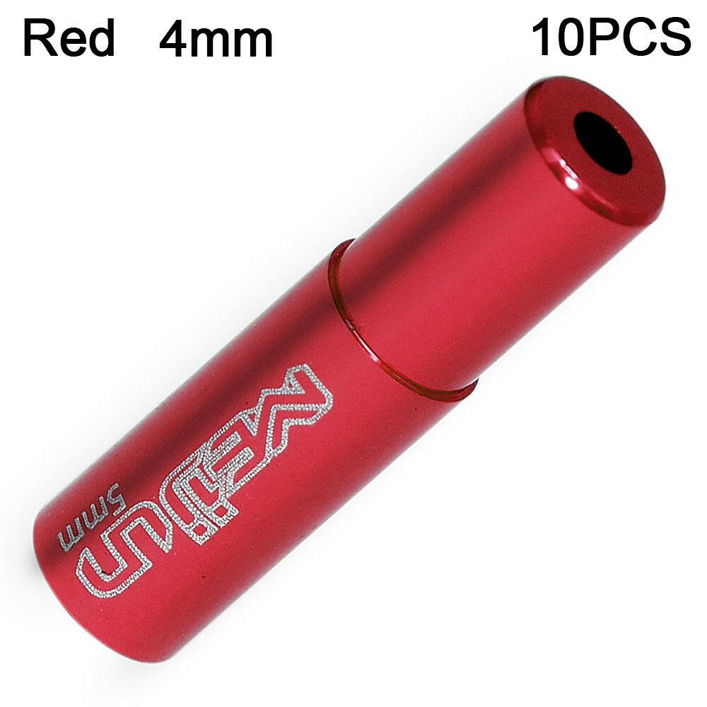 10pcs Bike Bicycle Aluminum Alloy 4mm 5mm Derailleur Shift Brake Cable End Cap Housing Ferrules Crimps Dust Cover Wire Tip-WAYBIKER